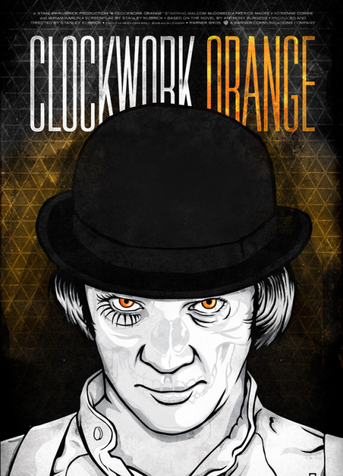 Clockwork Orange poster, courtesy of RONLEWHORN